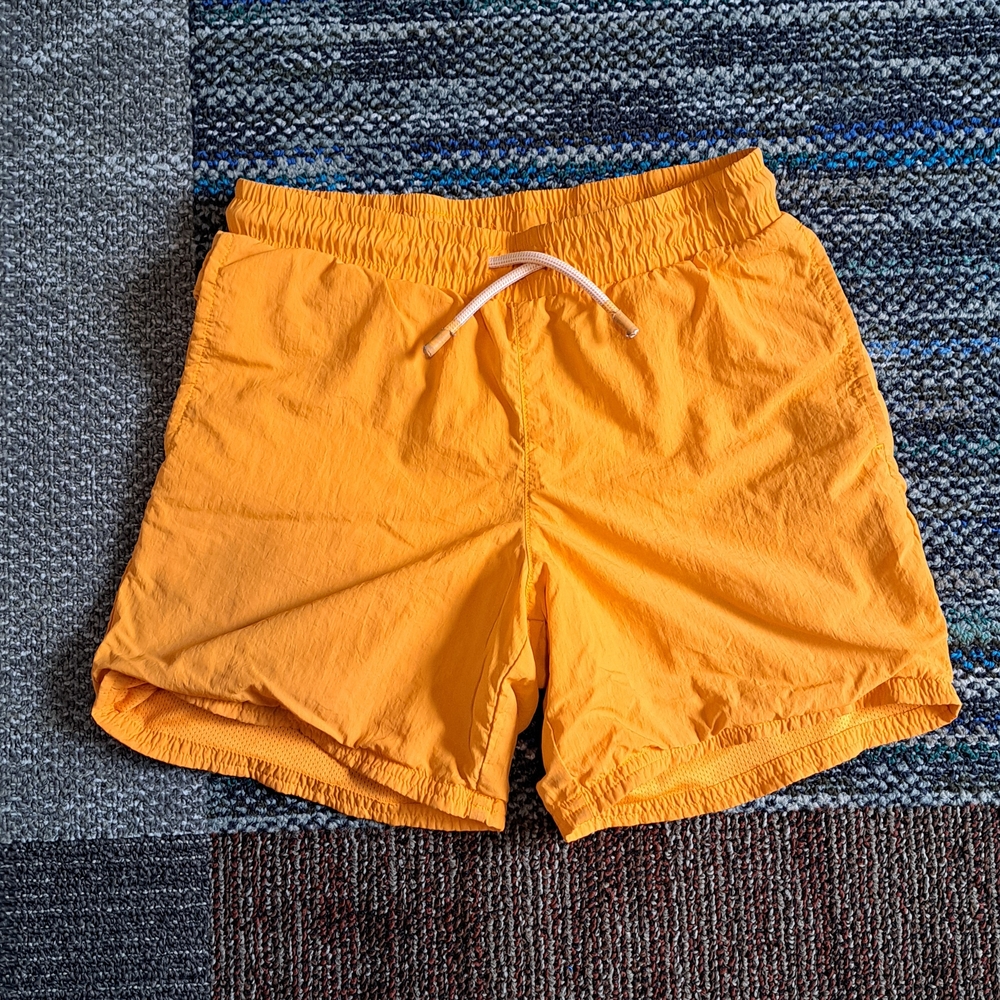 All in Motion Men's Vibrant Orange Athletic Shorts